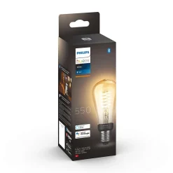 Ampoule LED connectée Philips Hue Edison IP20 E27 550lm 7W blanc chaud