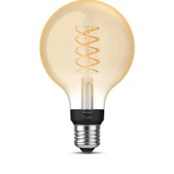 Ampoule LED connectée Philips Hue Globe G93 E27 IP20 580lm 7,2W blanc doux