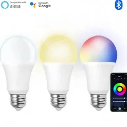 Ampoule LED Connectée WiFi E27 9W RGBW A60 (Pack de 5) - SILAMP
