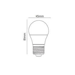 Ampoule LED Connectée WiFi E27 4.5W G45 RGBW (Pack de 10) - SILAMP