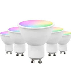 Ampoule LED Connectée WiFi GU10 5W RGBW (Pack de 5) - SILAMP