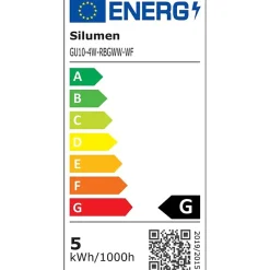 Ampoule LED Connectée Wifi GU10 4.5W RGBW (Pack de 10) - SILAMP