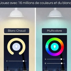 Ampoule LED Connectée WiFi GU10 5W RGBW - SILAMP