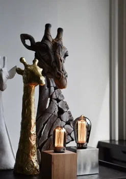 Ampoule LED Crown Glassfiber noir dimmable E27 ST64 ⌀6,4cm 40lm 3,5W blanc chaud Calex