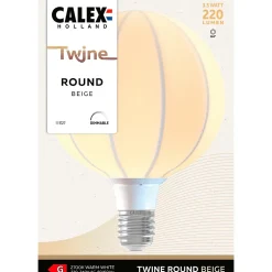 Ampoule LED décorative E27 220lm blanc chaud dimmable 3,5W Calex