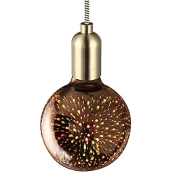 Ampoule LED décorative globe Cosmos globe G95 E27 1,5W 60lm ⌀9,5 x H.13cm blanc chaud Girard Sudron