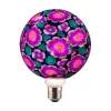 Ampoule Led décorative globe E27 motif floral psychédélique - Girard-Sudron