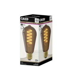Ampoule LED décorative marron E27 ST64 100lm blanc chaud 4W Calex