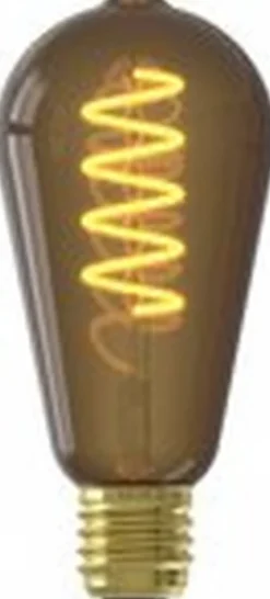 Ampoule LED décorative marron E27 ST64 100lm blanc chaud 4W Calex