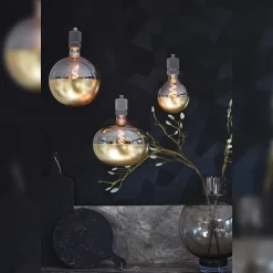 Ampoule LED décorative XXL Kalmar verre doré craquelé dimmable E27 4W 100lm Calex