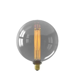Ampoule LED décorative XXL Royal Kalmar verre gris dimmable E27 4W 60lm Calex