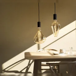 Ampoule LED décorative XXL Vienna verre gris doré dimmable E27 4W 320lm Calex