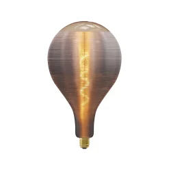 Ampoule LED décorative XXL Silk Splash verre gris titane dimmable E27 80lm Calex