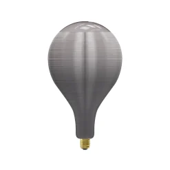 Ampoule LED décorative XXL Silk Splash verre gris titane dimmable E27 80lm Calex