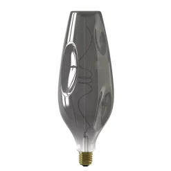 Ampoule LED décorative XXL Barcelona verre gris titane dimmable E27 4W 80lm Calex