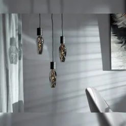 Ampoule LED décorative XXL Barcelona verre gris titane dimmable E27 4W 80lm Calex