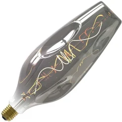 Ampoule LED décorative XXL Barcelona verre gris titane dimmable E27 4W 80lm Calex