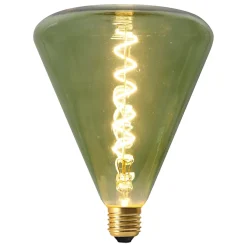 Ampoule LED 'DILLY' douille E27, 4 watts, métal et verre en vert