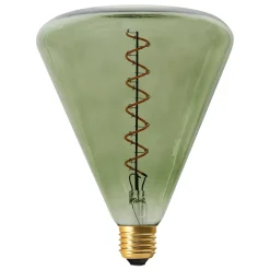 Ampoule LED 'DILLY' douille E27, 4 watts, métal et verre en vert