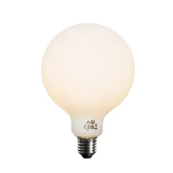 Ampoule LED E27 à intensité variable 3 niveaux, opale G125, 4 W, 450 lm, 2700 K