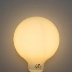 Ampoule LED E27 à intensité variable 3 niveaux, opale G125, 4 W, 450 lm, 2700 K