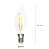 Ampoule LED E14 - SILUMEN - C35 - 6W - 600 lumens - Blanc Neutre 4200K