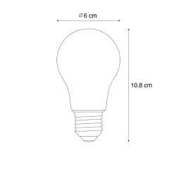 Ampoule LED E27 A60 avec détecteur crépusculaire 2,5W 250 lm 3000K