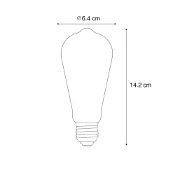 Ampoule LED E27 A60 avec détecteur crépusculaire 4W 400 lm 2200K