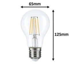 Ampoule LED E27 A70 12W Filament - Blanc Froid 6000K - 8000K - SILAMP