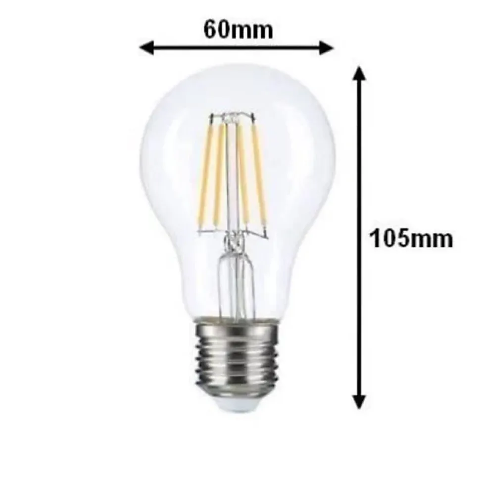 Ampoule LED E27 A70 12W Filament - Blanc Chaud 2300k - 3500k - SILUMEN