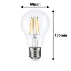 Ampoule LED E27 A70 12W Filament - Blanc Neutre 4200k - 5500k - SILUMEN