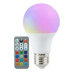 Ampoule LED E27 A60 8.5W RGBW avec Télécommande - SILAMP