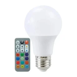 Ampoule LED E27 A60 8.5W RGBW avec Télécommande - SILAMP