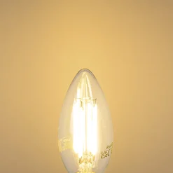 Ampoule LED E14 B35 transparente 2,2W 470lm 2700K