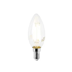 Ampoule LED E14 B35 transparente 2,2W 470lm 2700K