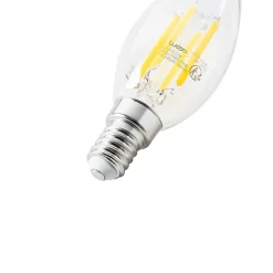 Ampoule LED E14 B35 transparente 2,2W 470lm 2700K