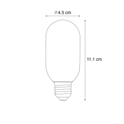 Ampoule LED E27 dimmable dorée T45 4W 300 lm 2200K