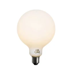 Ampoule LED E27 dimmable opale G125 5W 450lm 2700K