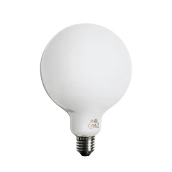 Ampoule LED E27 dimmable opale G125 5W 450lm 3000K