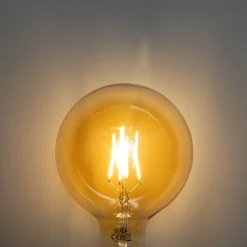 Ampoule LED E27 dimmable or 5W 450lm 3000K dorée G125