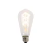 Ampoule LED E27 filament en spirale ST64 5W 400lm 2200K