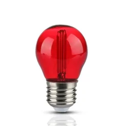 Ampoule LED E27 Filament 2W G45 Rouge - SILAMP