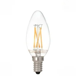 Ampoule LED E14 Filament 4W C35 Dimmable - Blanc Chaud 2300K - 3500K - SILAMP