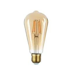Ampoule LED E27 Filament 6W ST64 Edison - Blanc Chaud 2300K - 3500K - SILAMP