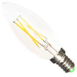 Ampoule LED E14 Filament 6W 220V C35 COB 360 degrés - Blanc Neutre 4000K - 5500K - SILAMP