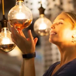 Ampoule LED E27 Filament 7W G95 Reflet Argent - Blanc Chaud 2300K - 3500K - SILAMP