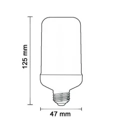 Ampoule LED E27 Flamme 5W 220V