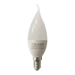 Ampoule LED E14 Flamme 8W 220V 38mm - Blanc Chaud 2300K - 3500K - SILAMP