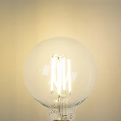 Ampoule LED E27 G95 transparente 2,2W 470lm 2700K