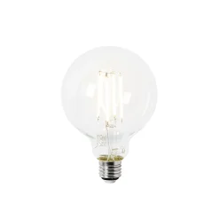 Ampoule LED E27 G95 transparente 2,2W 470lm 2700K